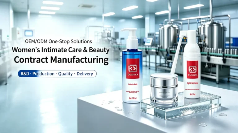 GMP-certified R&D laboratory for custom feminine care private label at Kangbai Nian factory