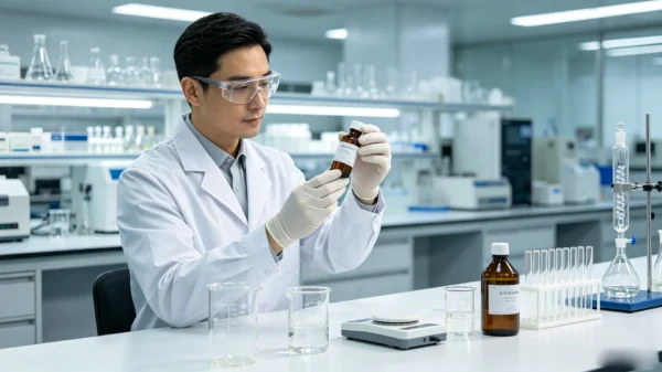KangbaiNian R&D laboratory formulating custom feminine care private label products